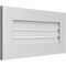 Ekena Millwork Vertical Surface Mount PVC Gable Vent: Functional, w/ 3-1/2"W x 1"P Standard Frame, 28"W x 14"H GVPVE28X1401SF - alternate 2